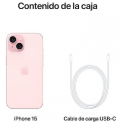 Apple - iPhone 15 (5G) 512 GB, rosa - Nuevo