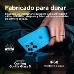 Motorola - Motorola moto g75 5G 17,2 cm (6.78") Ranura híbrida Dual SIM Android 14 USB Tipo C 8 GB 256 GB 5000 mAh Azul - Nuevo
