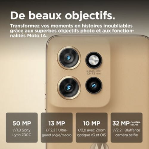 Motorola - Motorola edge 50 Neo 16,1 cm (6.36") SIM doble Android 14 5G USB Tipo C 8 GB 256 GB 4310 mAh Crema de color - Nuevo