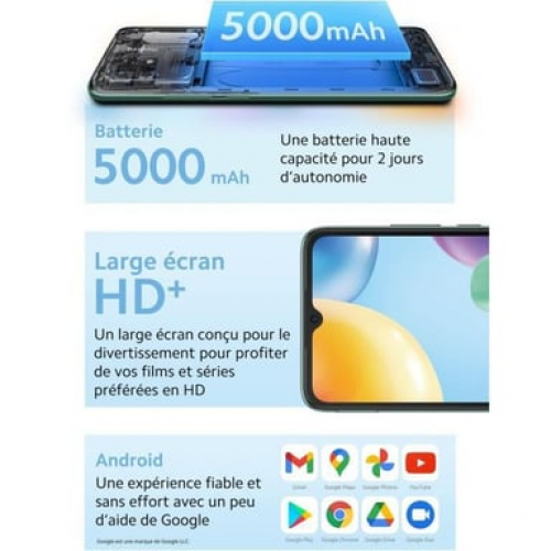 Xiaomi - Xiaomi Redmi 10C 64 GB, Azul, Desbloqueado - Nuevo