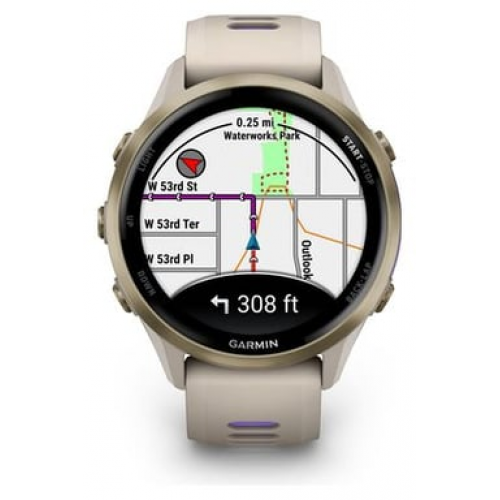 Garmin - Reloj GPS Garmin Forerunner 970 Oro Beige Titanio Soft Gold - Nuevo