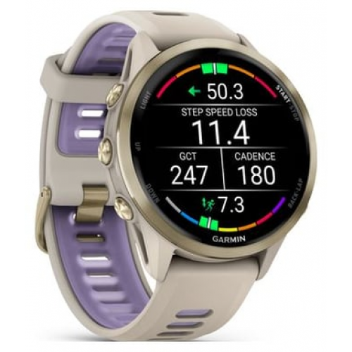 Garmin - Reloj GPS Garmin Forerunner 970 Oro Beige Titanio Soft Gold - Nuevo