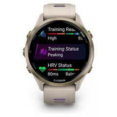 Garmin - Reloj GPS Garmin Forerunner 970 Oro Beige Titanio Soft Gold - Nuevo