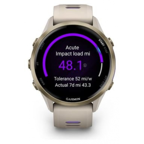 Garmin - Reloj GPS Garmin Forerunner 970 Oro Beige Titanio Soft Gold - Nuevo