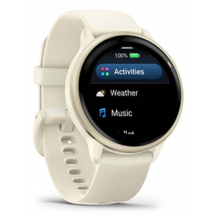 Garmin - Garmin vívoactive 6 3,05 cm (1.2") AMOLED 42 mm Digital 390 x 390 Pixeles Pantalla táctil Blanco Wifi GPS (satélite) - Nuevo