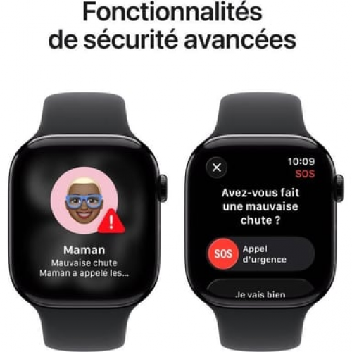 Apple - Apple Watch Series 11 OLED 46 mm Digital 416 x 496 Pixeles Pantalla táctil Negro Wifi GPS (satélite) - Nuevo
