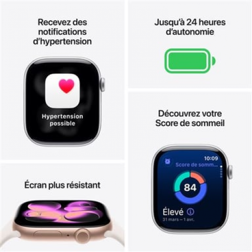 Apple - Watch Series 11 (2025) GPS + Cellular - Caja de aluminio gris espacial de 42 mm con correa deportiva, color negro - S/M - Nuevo