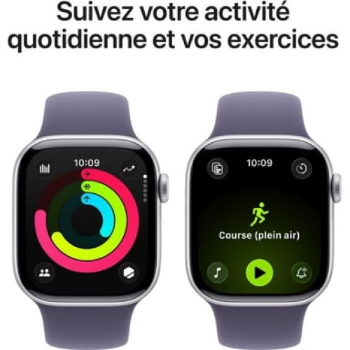 Apple - Apple Watch Series 11 OLED 42 mm Digital 374 x 446 Pixeles Pantalla táctil Plata Wifi GPS (satélite) - Nuevo
