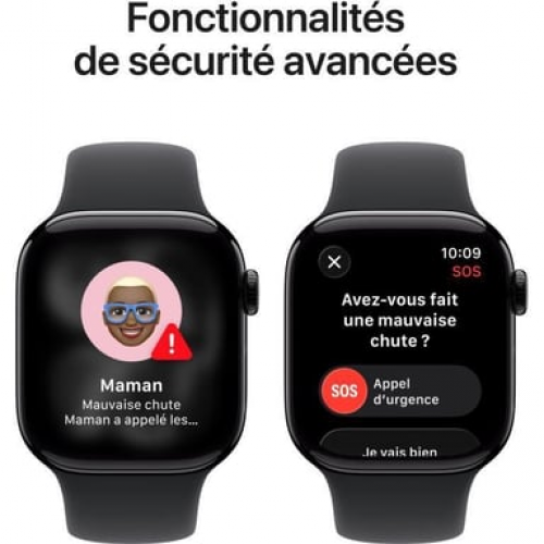 Apple - Apple Watch Series 11 OLED 42 mm Digital 374 x 446 Pixeles Pantalla táctil 5G Negro Wifi GPS (satélite) - Nuevo