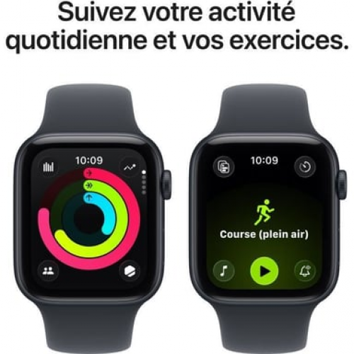 Apple - Apple Watch SE (3nd generation) OLED 44 mm Digital 368 x 448 Pixeles Pantalla táctil Negro Wifi GPS (satélite) - Nuevo