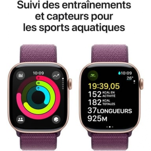 Apple - Apple Watch Series 10 OLED 46 mm Digital 416 x 496 Pixeles Pantalla táctil Oro rosa Wifi GPS (satélite) - Nuevo