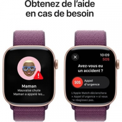 Apple - Apple Watch Series 10 OLED 46 mm Digital 416 x 496 Pixeles Pantalla táctil Oro rosa Wifi GPS (satélite) - Nuevo