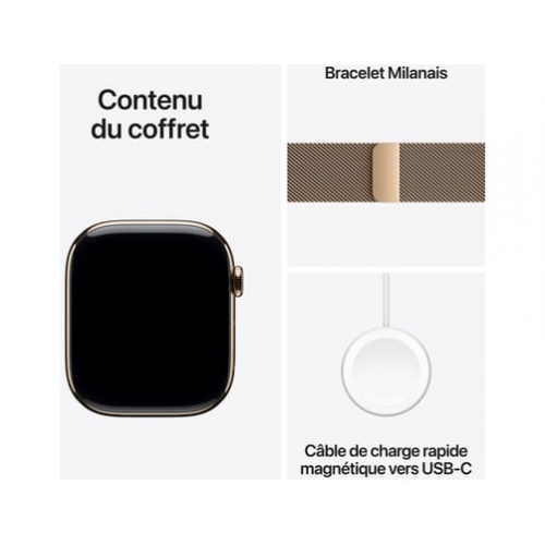 Apple - Apple Watch Series 10 OLED 46 mm Digital 416 x 496 Pixeles Pantalla táctil 4G Oro Wifi GPS (satélite) - Nuevo