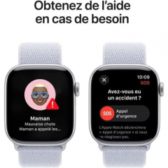 Apple - Apple Watch Series 10 OLED 42 mm Digital 374 x 446 Pixeles Pantalla táctil Plata Wifi GPS (satélite) - Nuevo