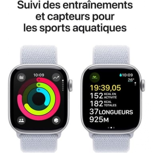 Apple - Apple Watch Series 10 OLED 42 mm Digital 374 x 446 Pixeles Pantalla táctil 4G Plata Wifi GPS (satélite) - Nuevo