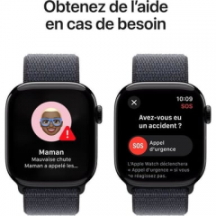 Apple - Apple Watch Series 10 OLED 42 mm Digital 374 x 446 Pixeles Pantalla táctil Negro Wifi GPS (satélite) - Nuevo