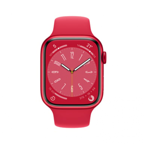 Apple - Apple Watch Series 8 OLED 41 mm Digital 352 x 430 Pixeles Pantalla táctil Rojo Wifi GPS (satélite) - Nuevo