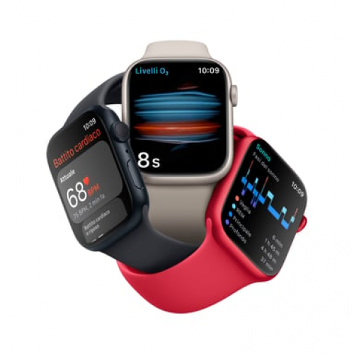 Apple - Apple Watch Series 8 OLED 41 mm Digital 352 x 430 Pixeles Pantalla táctil Rojo Wifi GPS (satélite) - Nuevo