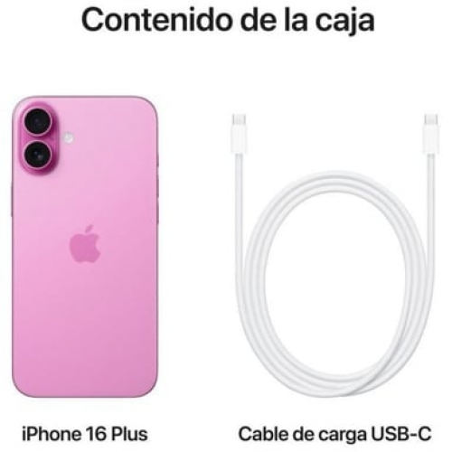 Apple - iPhone 16 Plus (5G) 128 Gb, Rosa - Nuevo
