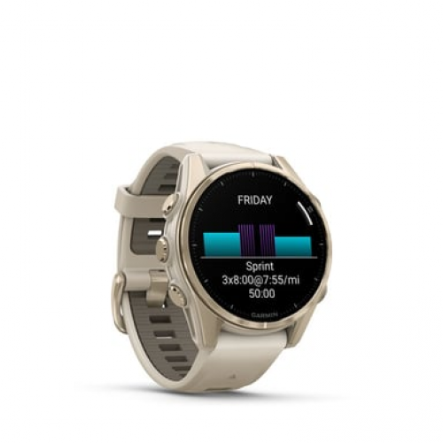 Garmin - Garmin fenix 8 3,3 cm (1.3") AMOLED 43 mm Digital 416 x 416 Pixeles Pantalla táctil Oro Wifi GPS (satélite) - Nuevo
