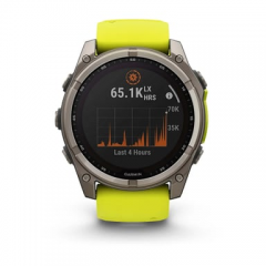 Garmin - Garmin fenix 8 3,56 cm (1.4") 51 mm Digital 280 x 280 Pixeles Pantalla táctil Titanio Wifi GPS (satélite) - Nuevo