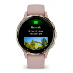 Garmin - Garmin Venu 3S 3,05 cm (1.2") AMOLED 41 mm Digital 390 x 390 Pixeles Pantalla táctil Oro, Rosa Wifi GPS (satélite) - Nuevo