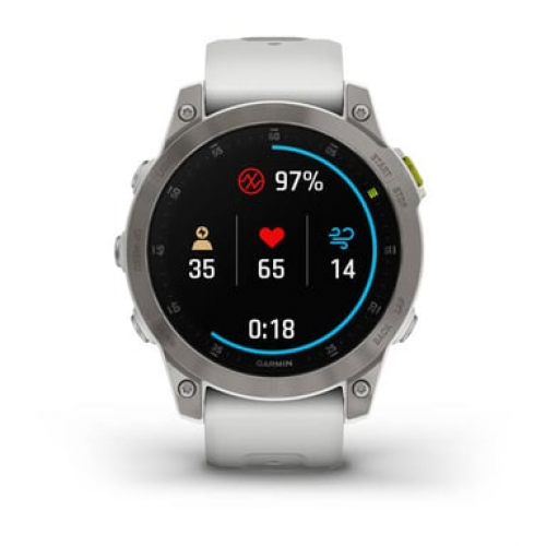 Garmin - Garmin epix Gen 2 3,3 cm (1.3") AMOLED 45 mm Digital 416 x 416 Pixeles Pantalla táctil Blanco Wifi GPS (satélite) - Nuevo