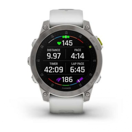Garmin - Garmin epix Gen 2 3,3 cm (1.3") AMOLED 45 mm Digital 416 x 416 Pixeles Pantalla táctil Blanco Wifi GPS (satélite) - Nuevo