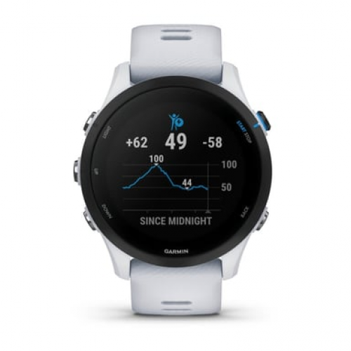 Garmin - Garmin Forerunner 255 Music 3,3 cm (1.3") MIP 46 mm Digital 260 x 260 Pixeles Pantalla táctil Blanco Wifi GPS (satélite) - Nuevo