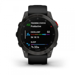 Garmin - Garmin epix (Gen 2) 3,3 cm (1.3") AMOLED 22 mm Digital 416 x 416 Pixeles Pantalla táctil Negro Wifi GPS (satélite) - Nuevo