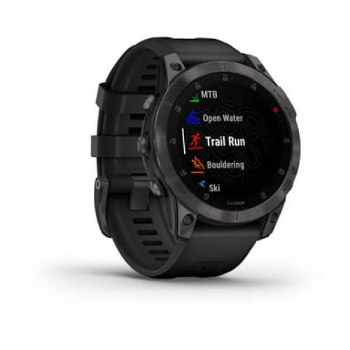Garmin - Garmin epix (Gen 2) 3,3 cm (1.3") AMOLED 22 mm Digital 416 x 416 Pixeles Pantalla táctil Negro Wifi GPS (satélite) - Nuevo