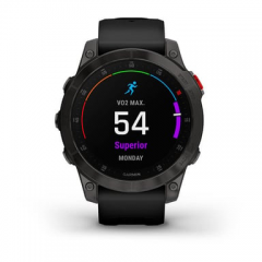 Garmin - Garmin epix (Gen 2) 3,3 cm (1.3") AMOLED 22 mm Digital 416 x 416 Pixeles Pantalla táctil Negro Wifi GPS (satélite) - Nuevo