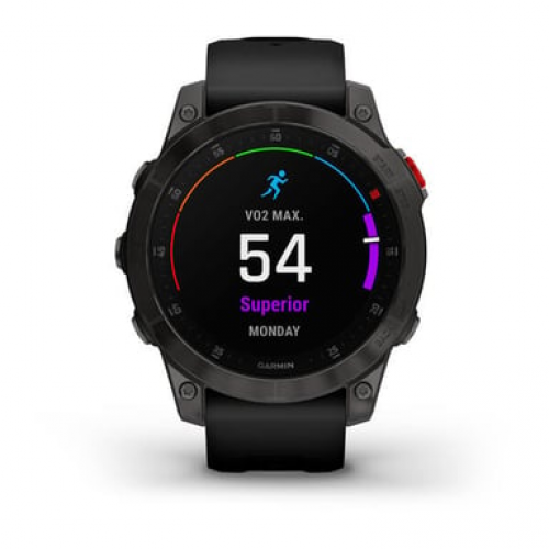 Garmin - Garmin epix (Gen 2) 3,3 cm (1.3") AMOLED 22 mm Digital 416 x 416 Pixeles Pantalla táctil Negro Wifi GPS (satélite) - Nuevo