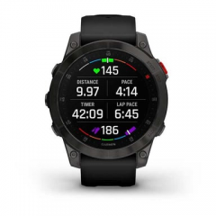 Garmin - Garmin epix (Gen 2) 3,3 cm (1.3") AMOLED 22 mm Digital 416 x 416 Pixeles Pantalla táctil Negro Wifi GPS (satélite) - Nuevo