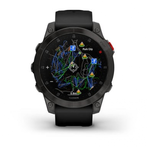 Garmin - Garmin epix (Gen 2) 3,3 cm (1.3") AMOLED 22 mm Digital 416 x 416 Pixeles Pantalla táctil Negro Wifi GPS (satélite) - Nuevo