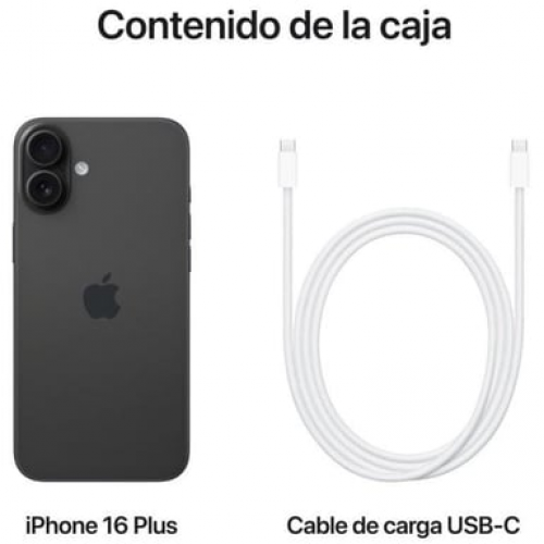 Apple - iPhone 16 Plus (5G) 256 Gb, Negro - Nuevo