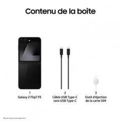 Samsung - Galaxy Z Flip7 FE (5G) 256 GB, Negro - Nuevo