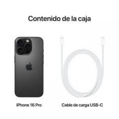 Apple - iPhone 16 Pro (5G) 256 Gb, Titanio Negro - Nuevo