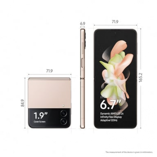 Samsung - Galaxy Z Flip4 256 GB, oro rosa, desbloqueado - Nuevo