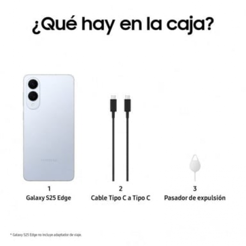 Samsung - Galaxy S25 Edge 5G 512 GB, Titanio Azul - Nuevo