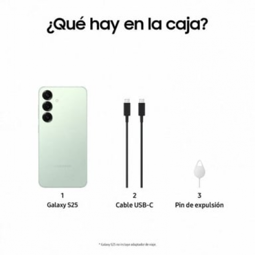 Samsung - Galaxy S25 (5G) 512 GB, menta - Nuevo