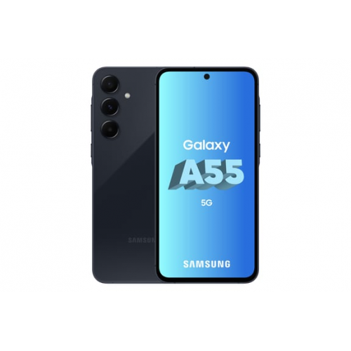 Samsung - Galaxy A55 (5G) 256 GB, azul medianoche - Muy buen estado
