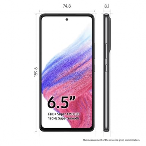 Samsung - Galaxy A53 (5G) 128 GB, Negro, desbloqueado - Nuevo