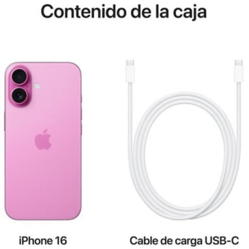 Apple - iPhone 16 (5G) 256 Gb, Rosa - Nuevo
