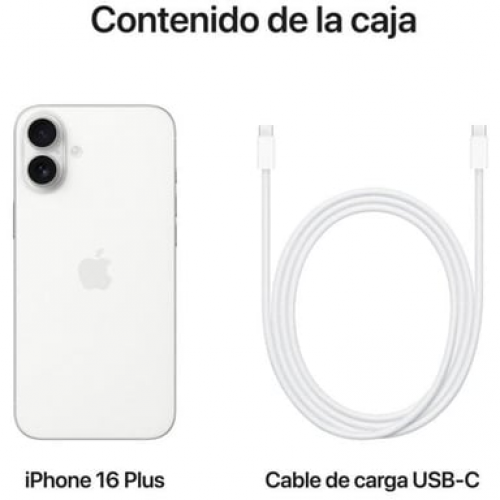 Apple - iPhone 16 Plus (5G) 256 Gb, Blanco - Nuevo