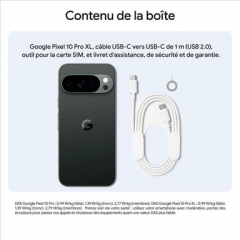 Google - Pixel 10 Pro XL (5G) 512 GB, Negro volcánico - Nuevo