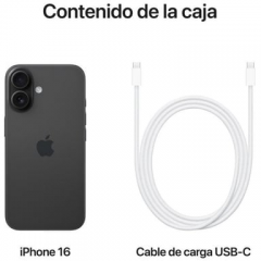 Apple - iPhone 16 (5G) 512 Gb, Negro - Nuevo