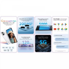 Xiaomi - Xiaomi Redmi Note 12 Pro Plus (5G) 256 GB, Blanco, Desbloqueado - Nuevo