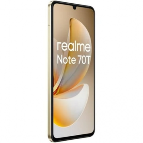 Realme - realme Note 70T 17,1 cm (6.74") SIM doble Android 15 4G USB Tipo C 4 GB 128 GB 6000 mAh Oro - Nuevo
