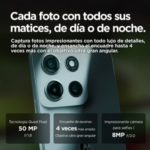 Motorola - Motorola moto g15 17,1 cm (6.72") SIM doble Android 15 4G USB Tipo C 8 GB 128 GB 5200 mAh Azul claro - Nuevo